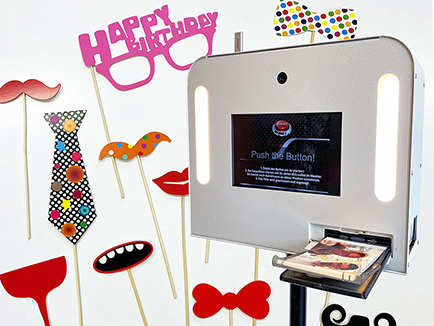 Look-Fotobox Verleih. Jetzt Look-Fotobox für Hochzeit, Geburtstag, Schuleingang, Party oder Firmenevent in Oberhaid mieten