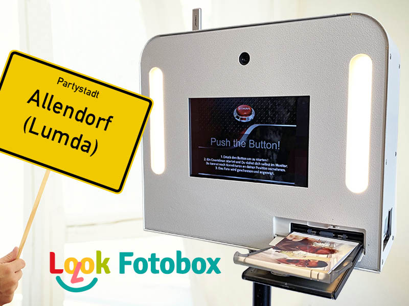 Look-Fotobox für Hochzeit, Geburtstag oder Firmenevent in Allendorf (Lumda) mieten