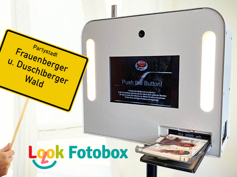 Look-Fotobox für Hochzeit, Geburtstag oder Firmenevent in Frauenberger u. Duschlberger Wald mieten