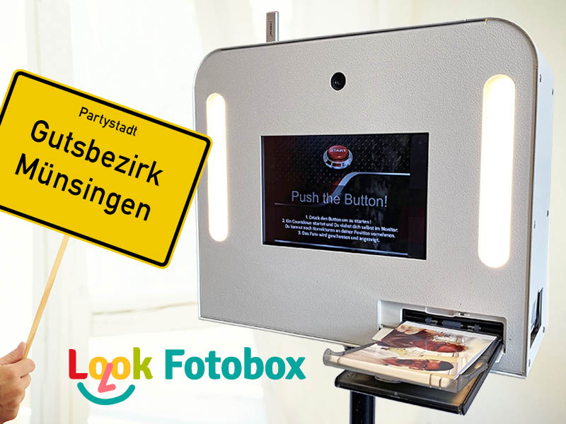 Look-Fotobox für Hochzeit, Geburtstag oder Firmenevent in Gutsbezirk Münsingen mieten