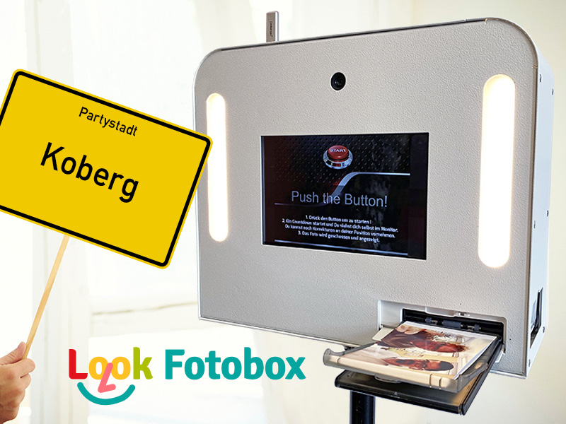 Look-Fotobox für Hochzeit, Geburtstag oder Firmenevent in Koberg mieten