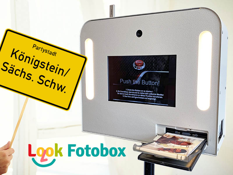 Look-Fotobox für Hochzeit, Geburtstag oder Firmenevent in Königstein/Sächs. Schw. mieten