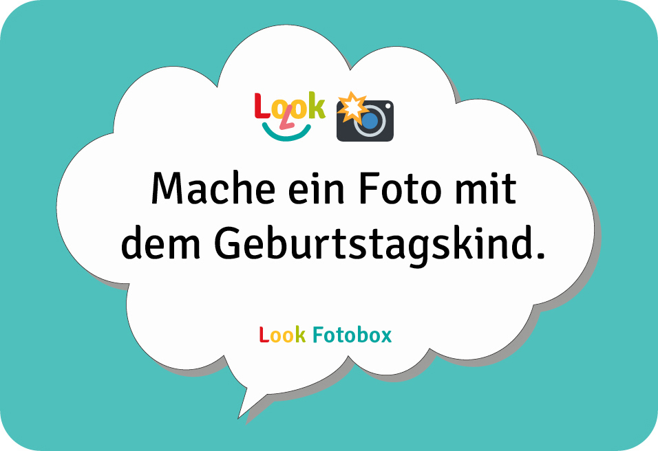 Look-Fotobox - Fotoaufgaben für die Gäste, Teambuilding