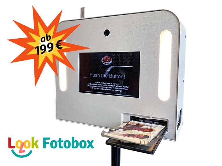 Look-Fotobox Verleih. Jetzt Look-Fotobox für Hochzeit, Geburtstag, Schuleingang, Party oder Firmenevent mieten