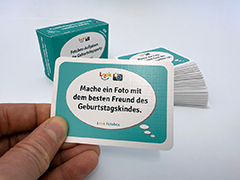 Look-Fotobox - Fotoaufgaben für die Gäste, Geburtstag