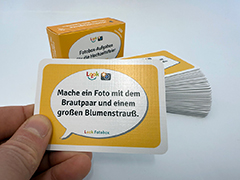 Look-Fotobox - Fotoaufgaben für die Gäste, Hochzeit