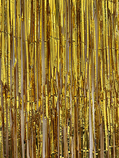 Look-Fotobox - Fotorequisiten, Glitzervorhang gold