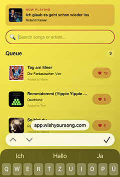 Wish Your Song Handy-App